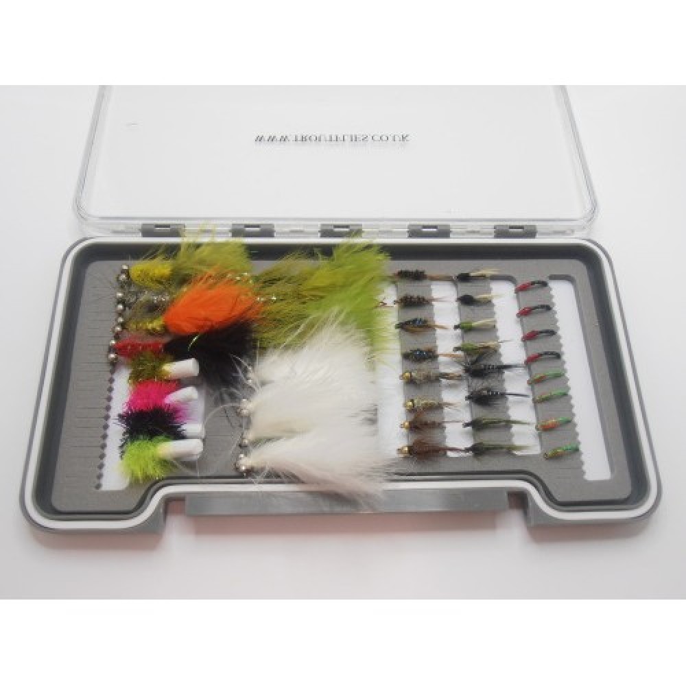 Trout Fishing Flies – Boxed Set Of 60 – Full Variety Of Sizes & Patterns – Troutflies UK